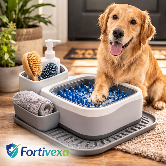 Pet Paw Cleaner & Grooming Station